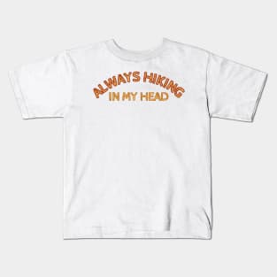 Hiking t-shirt designs Kids T-Shirt